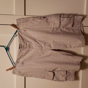 Men's plaid cargo shorts